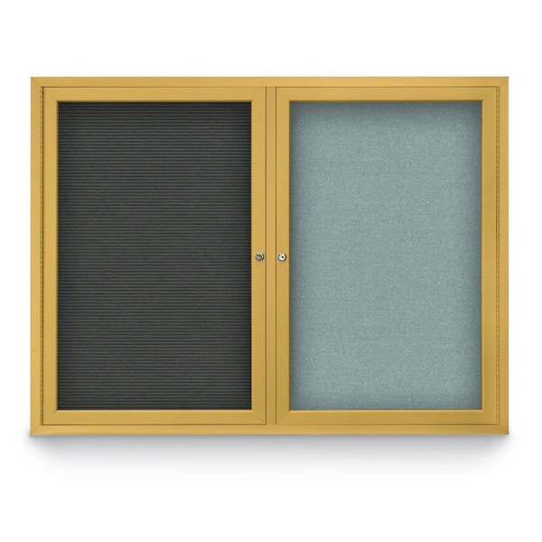 Corkboard, Blck/ Brnze, 24" x 36"